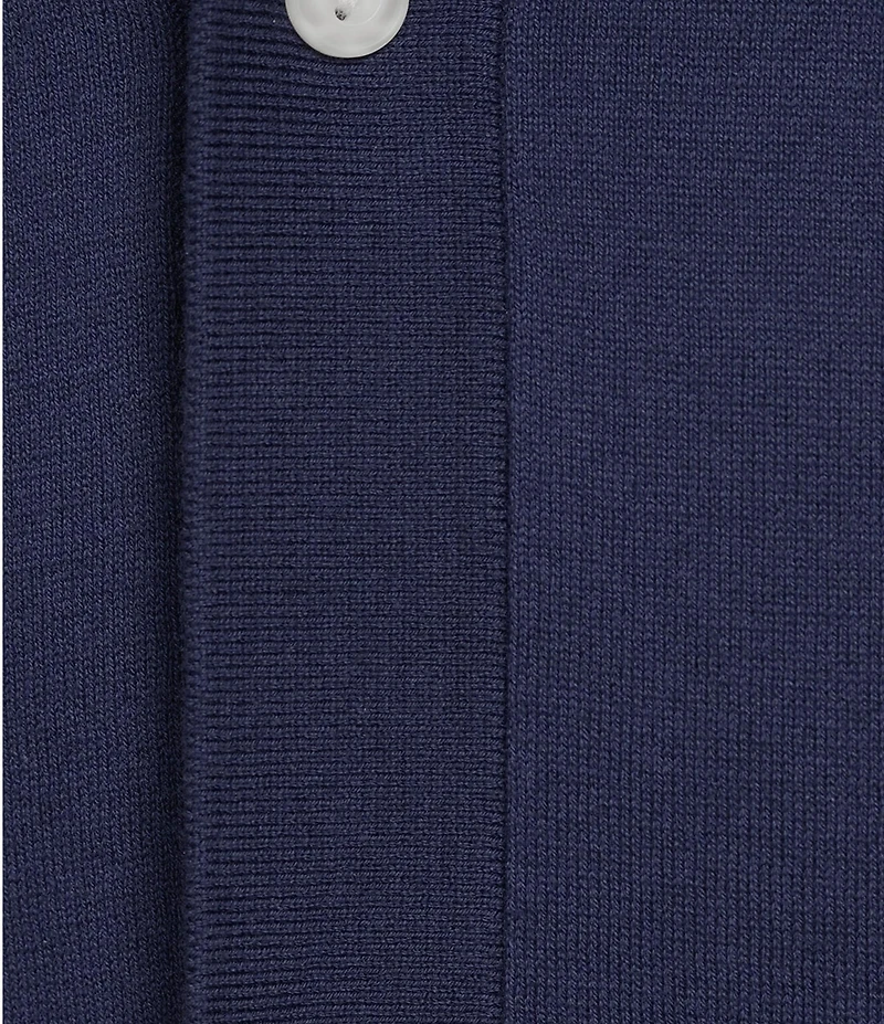 Cremieux Blue Label Provence Collection Short Sleeve Coat Front Sweater