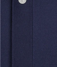 Cremieux Blue Label Provence Collection Short Sleeve Coat Front Sweater