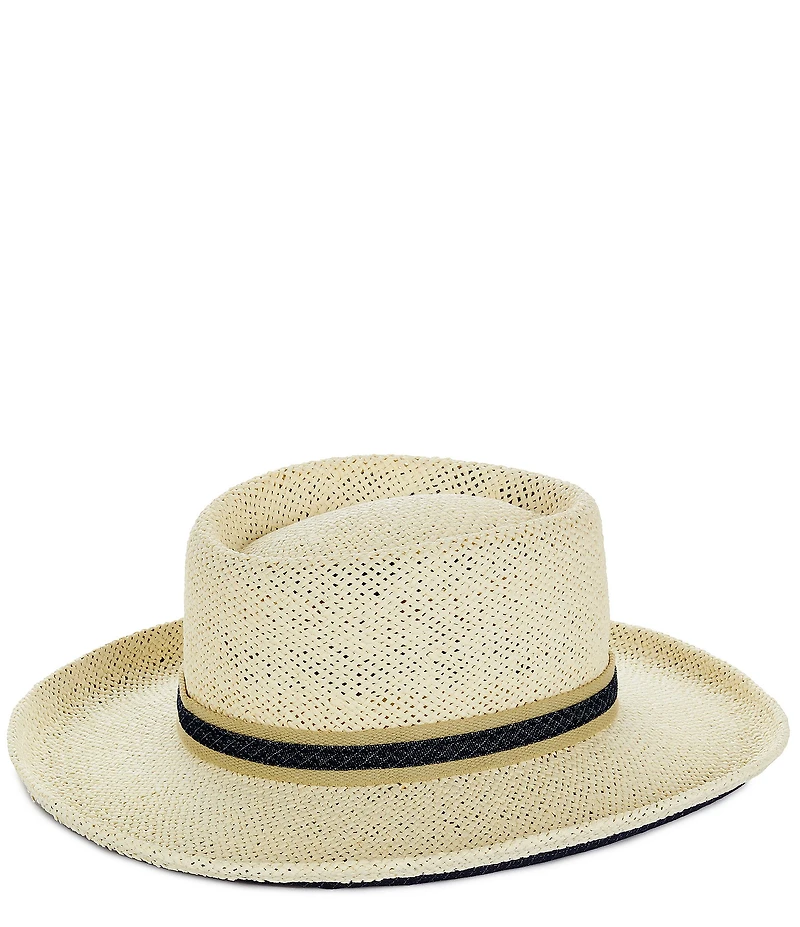 Cremieux Blue Label Provence Collection Straw Boater Hat