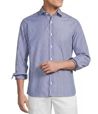 Cremieux Blue Label Provence Collection Stripe Long Sleeve Woven Shirt