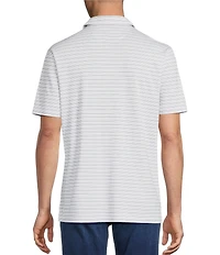Cremieux Blue Label Provence Collection Stripe Pattern Short Sleeve Polo Shirt