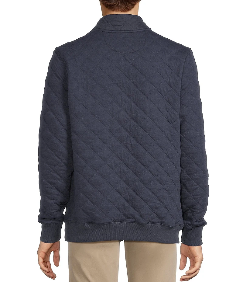 Cremieux Blue Label Quilted Mock Neck Pullover