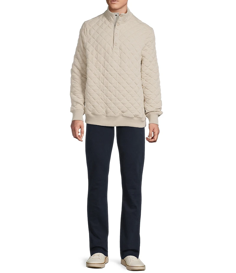 Cremieux Blue Label Quilted Mock Neck Pullover