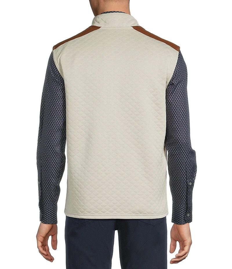 Cremieux Blue Label Quilted Sleeveless Full Zip Vest