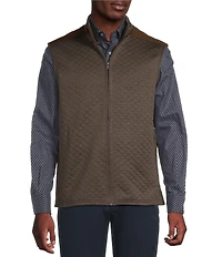 Cremieux Blue Label Quilted Sleeveless Full Zip Vest