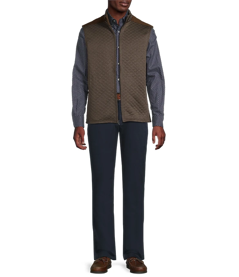 Cremieux Blue Label Quilted Sleeveless Full Zip Vest