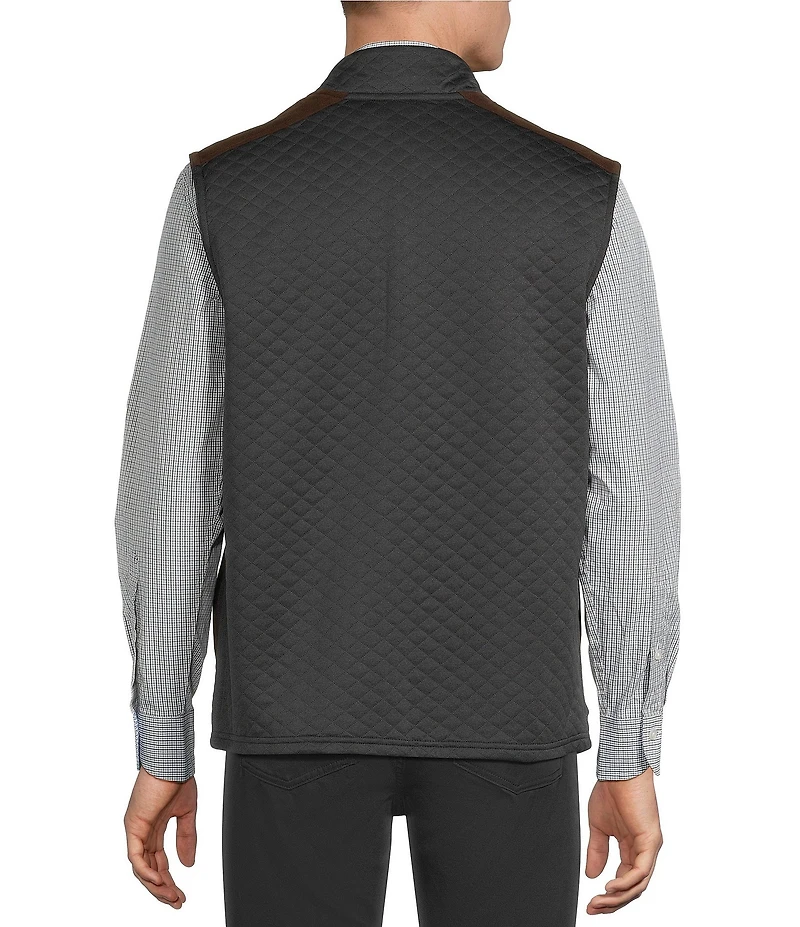 Cremieux Blue Label Quilted Sleeveless Full Zip Vest