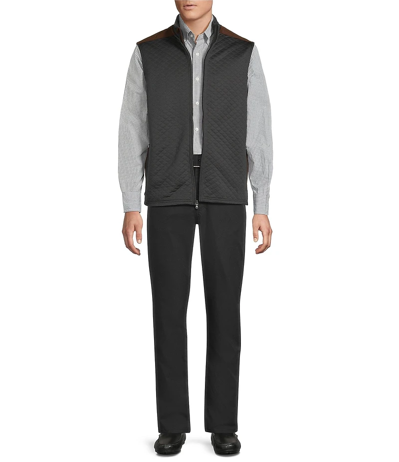 Cremieux Blue Label Quilted Sleeveless Full Zip Vest