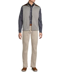 Cremieux Blue Label Quilted Sleeveless Full Zip Vest