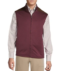 Cremieux Blue Label Quilted Sleeveless Full Zip Vest