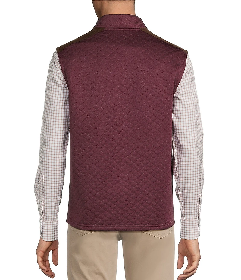 Cremieux Blue Label Quilted Sleeveless Full Zip Vest