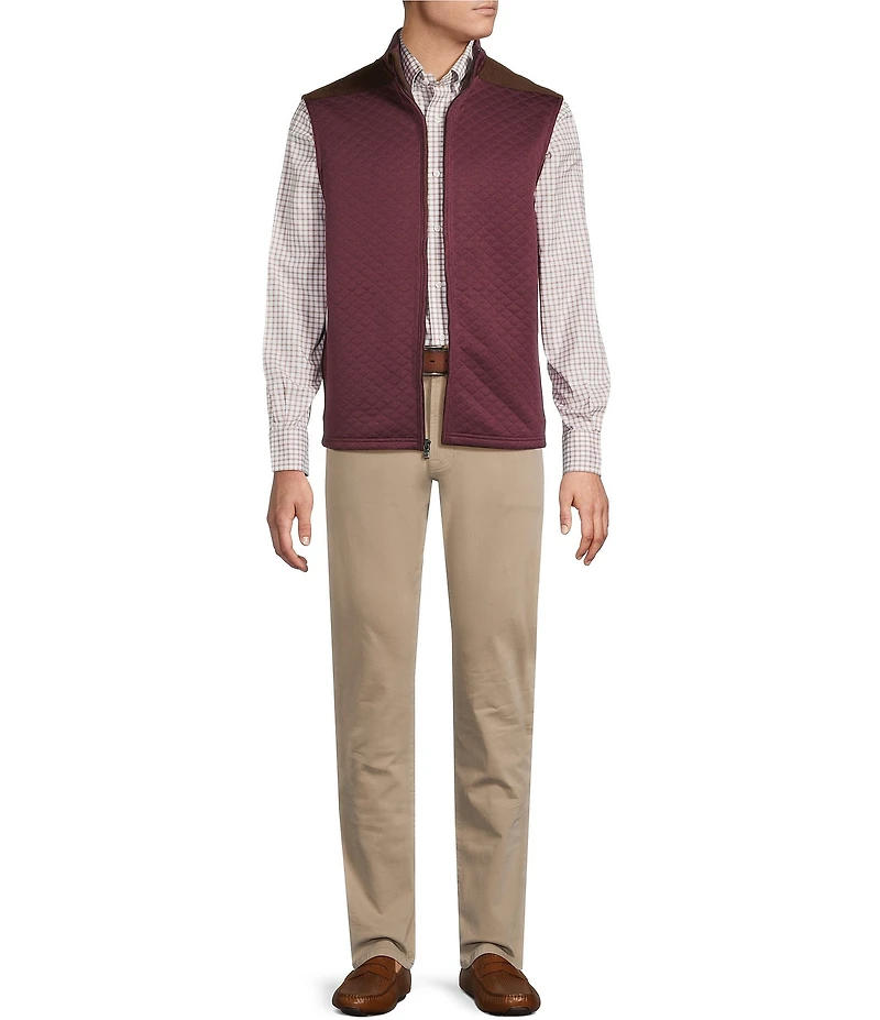 Cremieux Blue Label Quilted Sleeveless Full Zip Vest