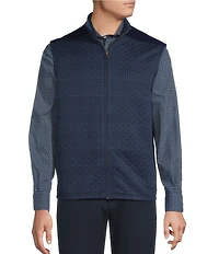 Cremieux Blue Label Quilted Sleeveless Patterned Full Zip Vest