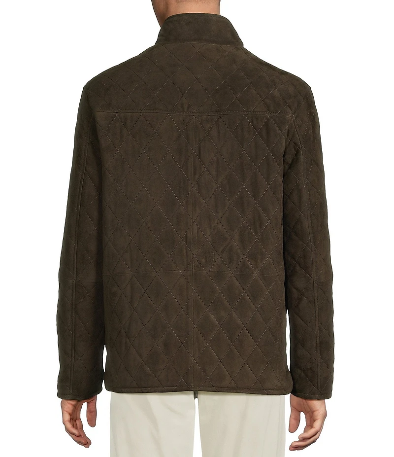 Cremieux Blue Label Quilted Suede Jacket