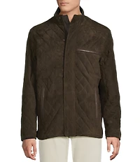 Cremieux Blue Label Quilted Suede Jacket