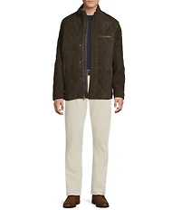 Cremieux Blue Label Quilted Suede Jacket