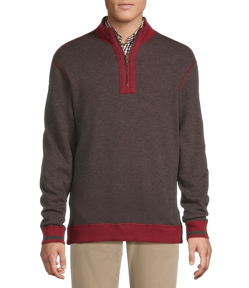 Cremieux Blue Label Reversible Quarter-Zip Pullover