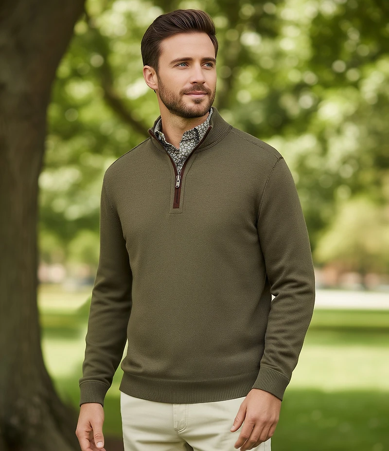 Cremieux Blue Label Reversible Quarter-Zip Pullover