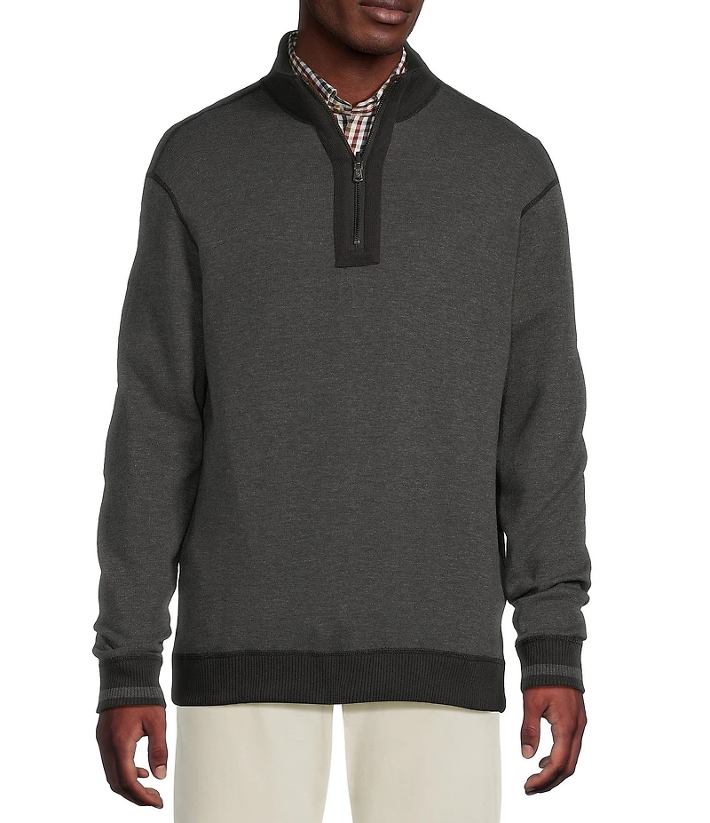 Cremieux Blue Label Reversible Quarter-Zip Pullover