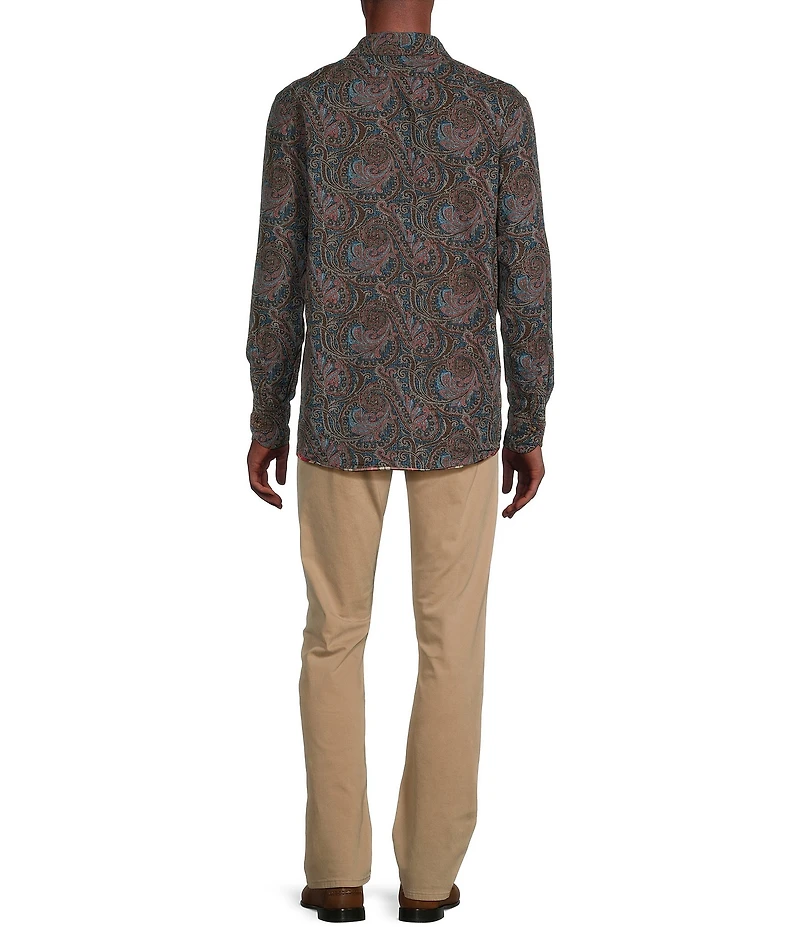Cremieux Blue Label Reversible Twill Long Sleeve Woven Shirt