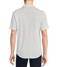 Cremieux Blue Label Cape Town Collection Short Sleeve Printed Coatfront Shirt