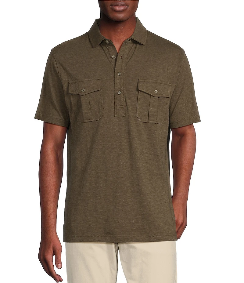 Cremieux Blue Label Cape Town Collection Solid Short Sleeve Polo Shirt