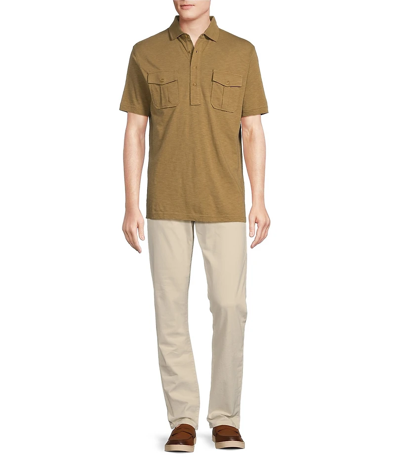 Cremieux Blue Label Cape Town Collection Solid Short Sleeve Polo Shirt