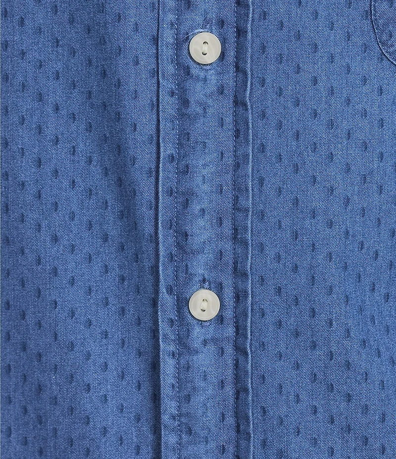 Cremieux Blue Label St. Tropez Collection Indigo Short Sleeve Woven Shirt