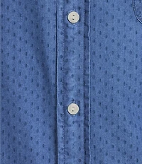 Cremieux Blue Label St. Tropez Collection Indigo Short Sleeve Woven Shirt