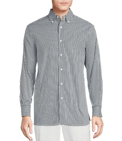 Cremieux Blue Label St. Tropez Collection Stripe Long Sleeve Woven Shirt