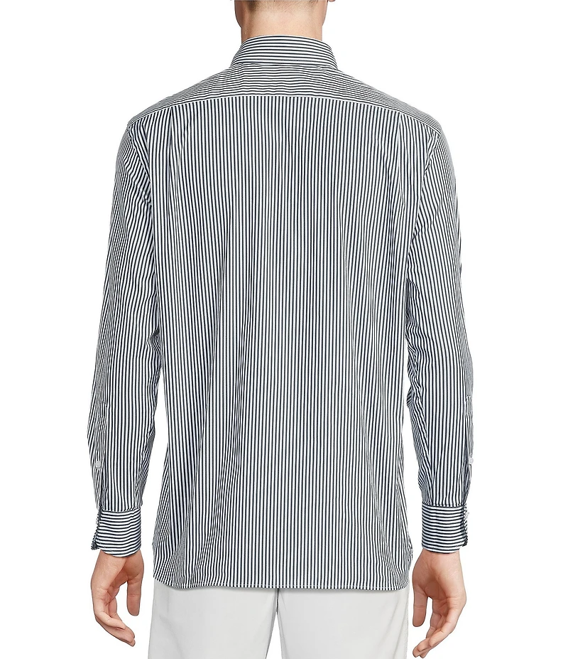 Cremieux Blue Label St. Tropez Collection Stripe Long Sleeve Woven Shirt