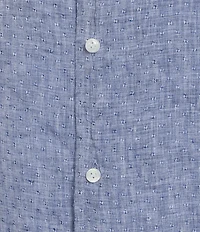 Cremieux Blue Label St. Tropez Solid Linen Long Sleeve Woven Shirt