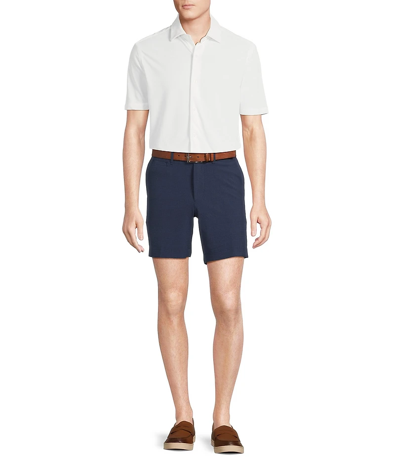 Cremieux Blue Label Glen Plaid Soho 7#double; Inseam Shorts