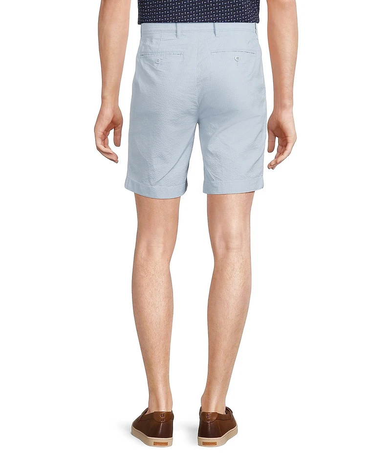 Cremieux Blue Label Seersucker Solid Garment Dyed Madison 8#double; Inseam Shorts