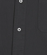 Cremieux Blue Label Seersucker Solid Performance Short Sleeve Woven Shirt