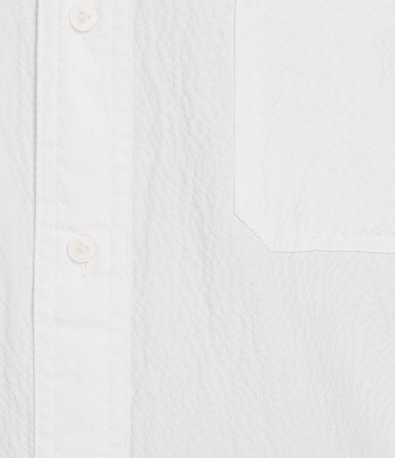Cremieux Blue Label Seersucker Solid Performance Short Sleeve Woven Shirt