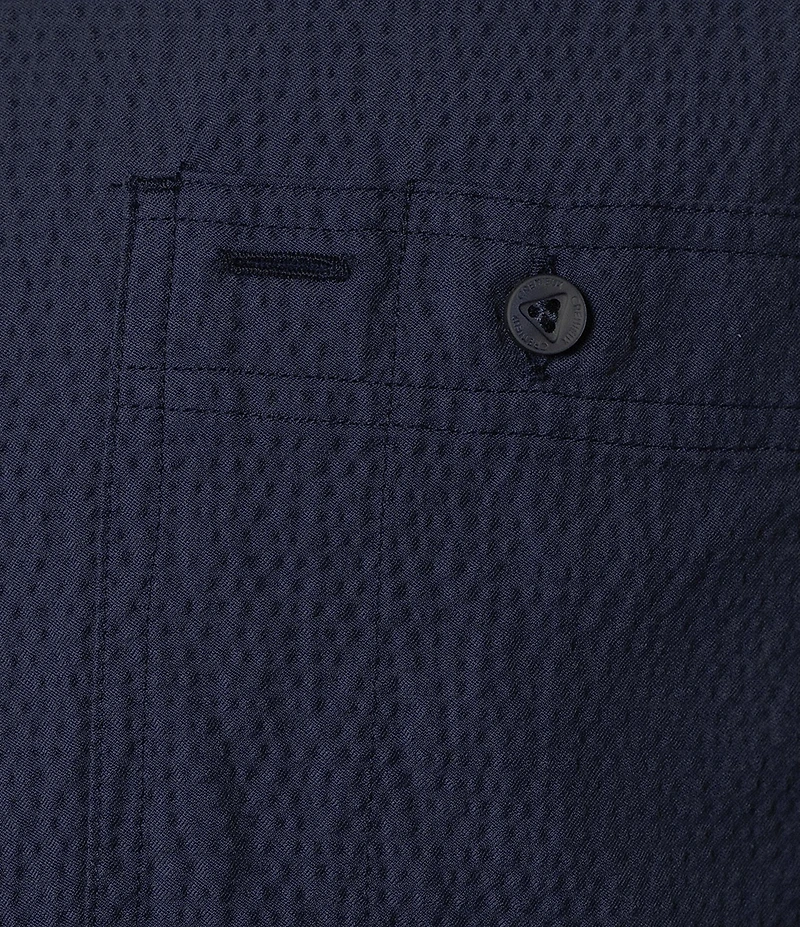 Cremieux Blue Label Seersucker Solid Performance Short Sleeve Woven Shirt