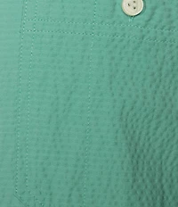 Cremieux Blue Label Seersucker Solid Performance Short Sleeve Woven Shirt
