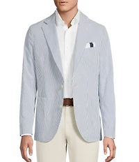 Cremieux Blue Label Seersucker Stripe Blazer