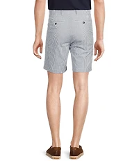 Cremieux Blue Label Seersucker Stripe Madison Classic Fit 8#double; Inseam Shorts