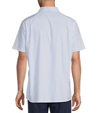 Cremieux Blue Label Short Sleeve Button Down Performance BRRR Solid Woven Shirt