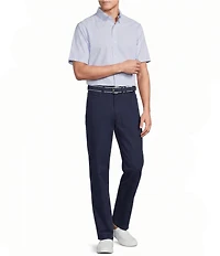 Cremieux Blue Label Short Sleeve Button Down Performance BRRR Solid Woven Shirt