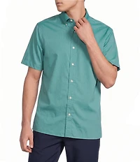 Cremieux Blue Label Short Sleeve Button Down Performance BRRR Solid Woven Shirt