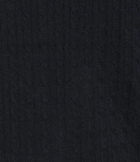Cremieux Blue Label Short Sleeve Cable Polo Sweater