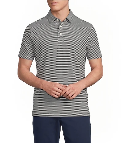 Cremieux Blue Label Performance Stretch Stripe Short Sleeve Polo
