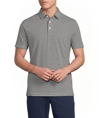 Cremieux Blue Label Performance Stretch Stripe Short Sleeve Polo