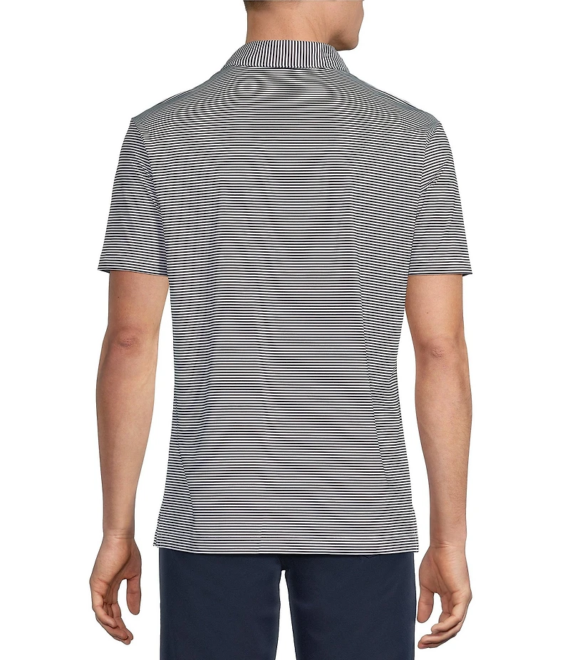 Cremieux Blue Label Performance Stretch Stripe Short Sleeve Polo