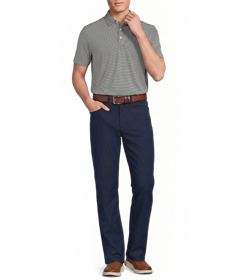 Cremieux Blue Label Performance Stretch Stripe Short Sleeve Polo