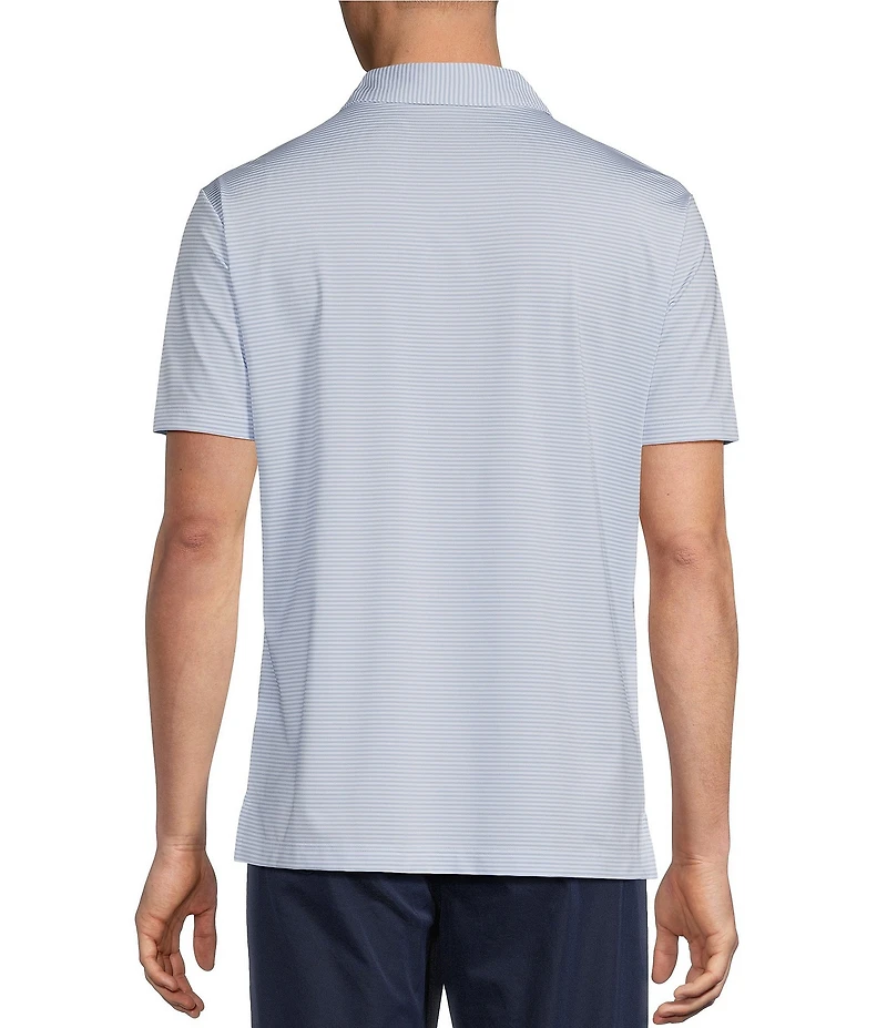 Cremieux Blue Label Performance Stretch Stripe Short Sleeve Polo