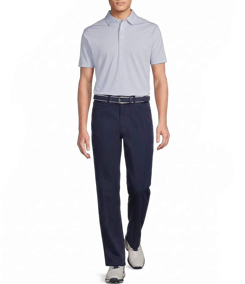 Cremieux Blue Label Performance Stretch Stripe Short Sleeve Polo